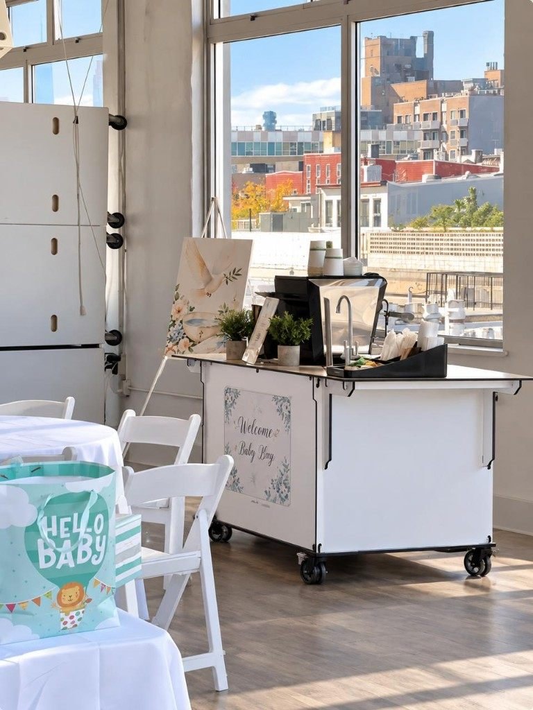 Fes Coffee cart at a baby shower
