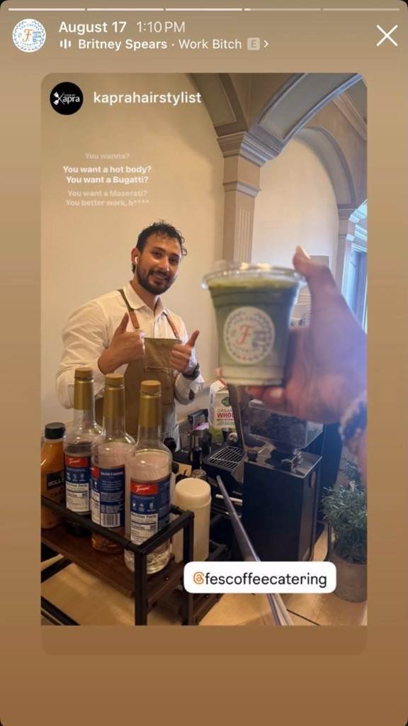 Guest story tagging Fes Coffee Catering barista
