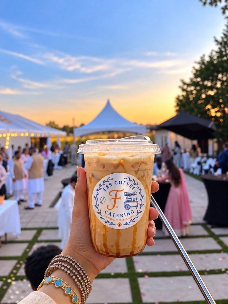 Iced Fes Coffee Catering drink held at an outdoor event